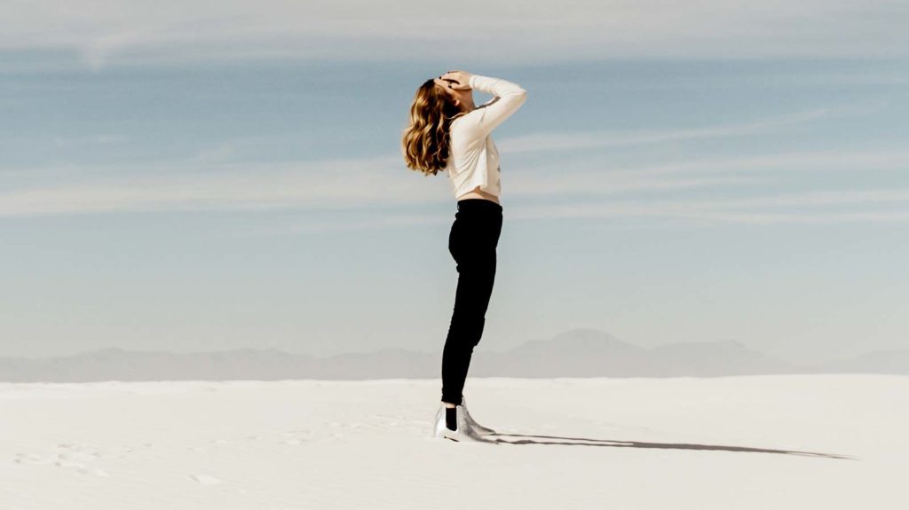 Woman overthinking and filled with stress