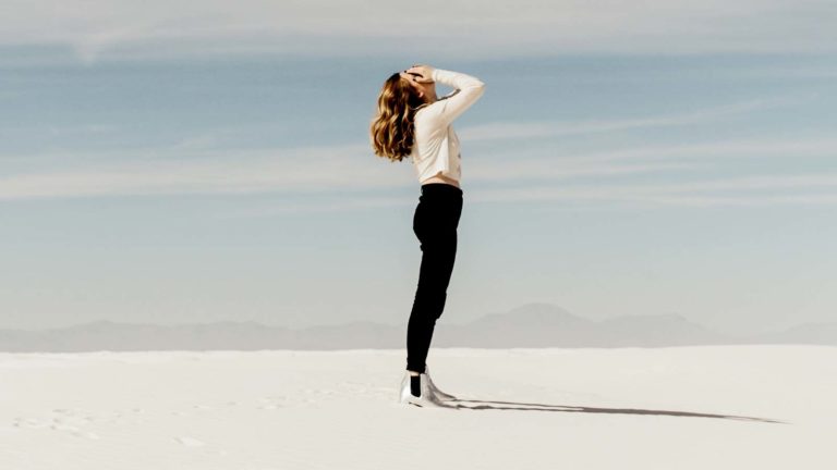 Woman overthinking and filled with stress